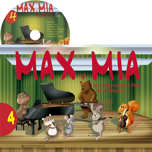 MAX Y MIA en el Maravilloso País de la Música Vol. 4 (Edad: de 5 a 6 años) + CD
