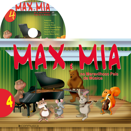 MAX Y MIA NO MARAVILHOSO PAIS DA MUSICA VOL. 4+ CD (PORTUGUES)