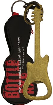 REGALO- ABRE BOTELLAS FORMA GUITARRA BRONCE