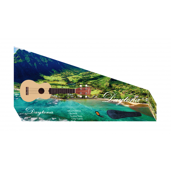 PACK UKELELE SOPRANO - DAYTONA COLOR NATURAL