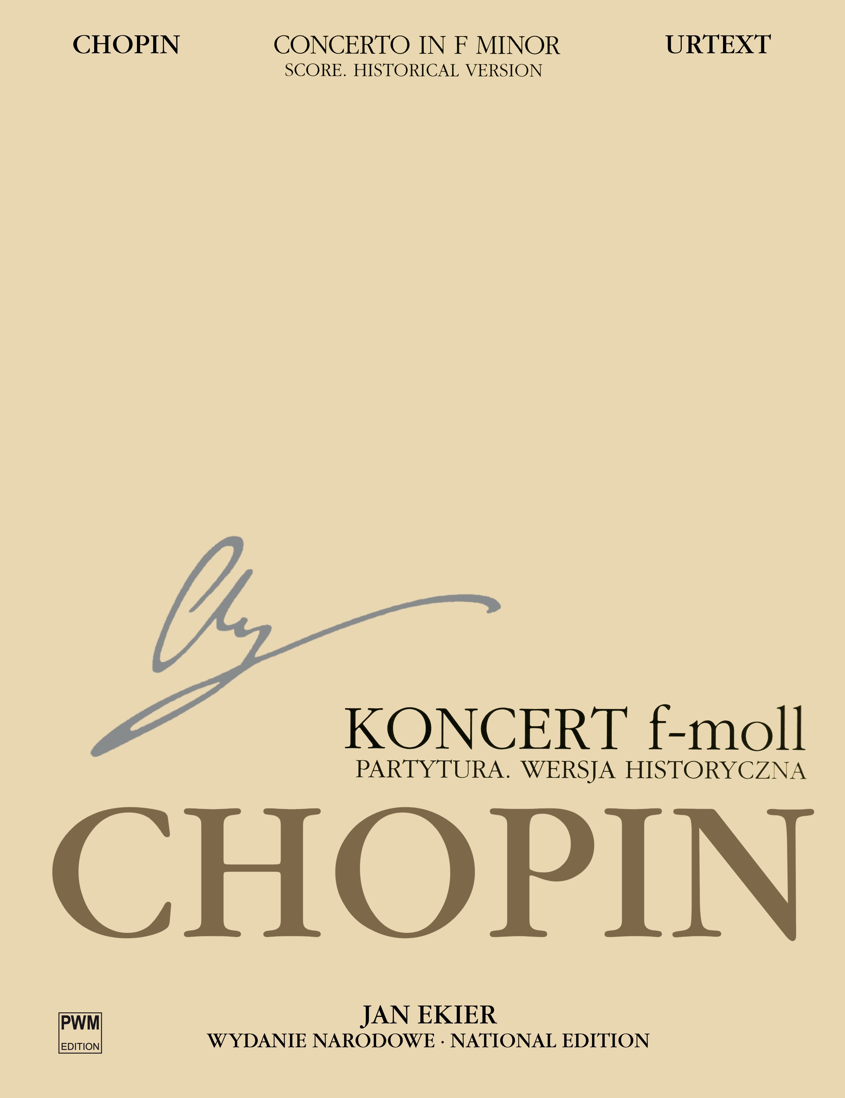 CHOPIN F. - CONCIERTO FAm op.21