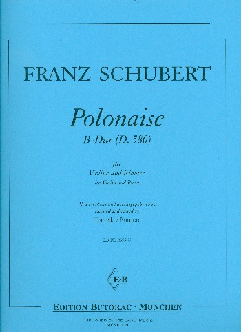 SCHUBERT F. - POLONESA SIM D580 VIOLIN Y PIANO