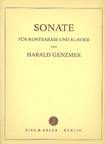 GENZMER H. - SONATA CONTRABAJO Y PIANO