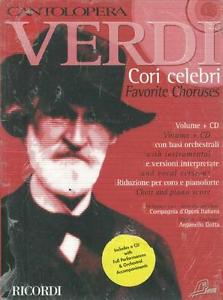 VERDI G. CANTOLOPERA VERDI CANCIONES FAVORITAS +CD (CANTO Y PIANO)