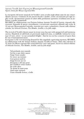 VIVALDI A. - ARIAS DE OPERA PARA MEZZO SOPRANO/ CONTRA ALTO 4