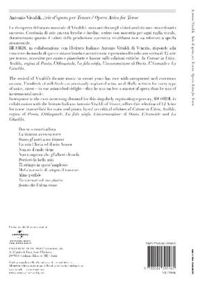 VIVALDI A. - ARIAS DE OPERA PARA TENOR 4