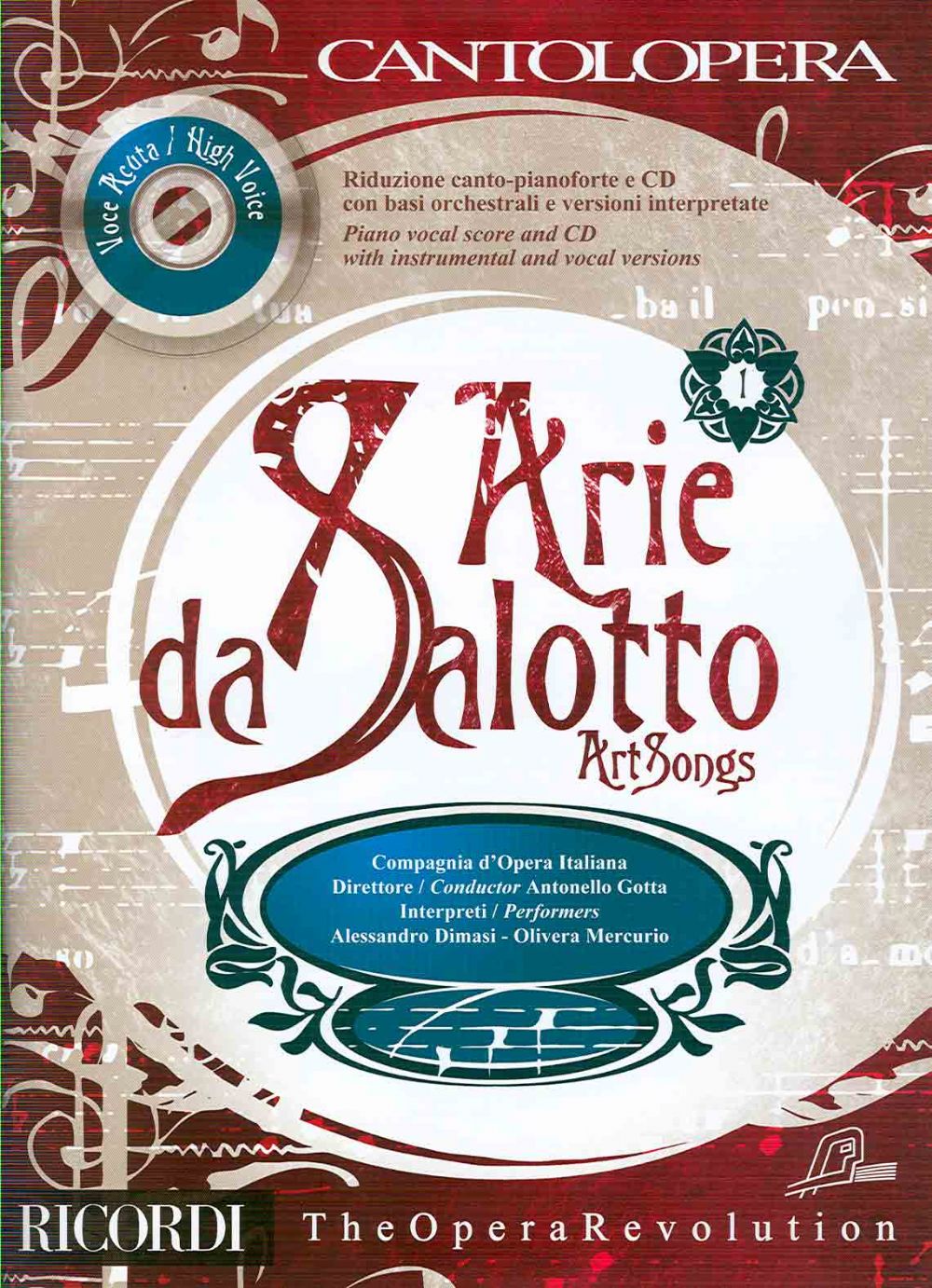 ALBUM - CANTOLOPERA "ARIE DA SALOTTO" V.1  HIGH VOICE