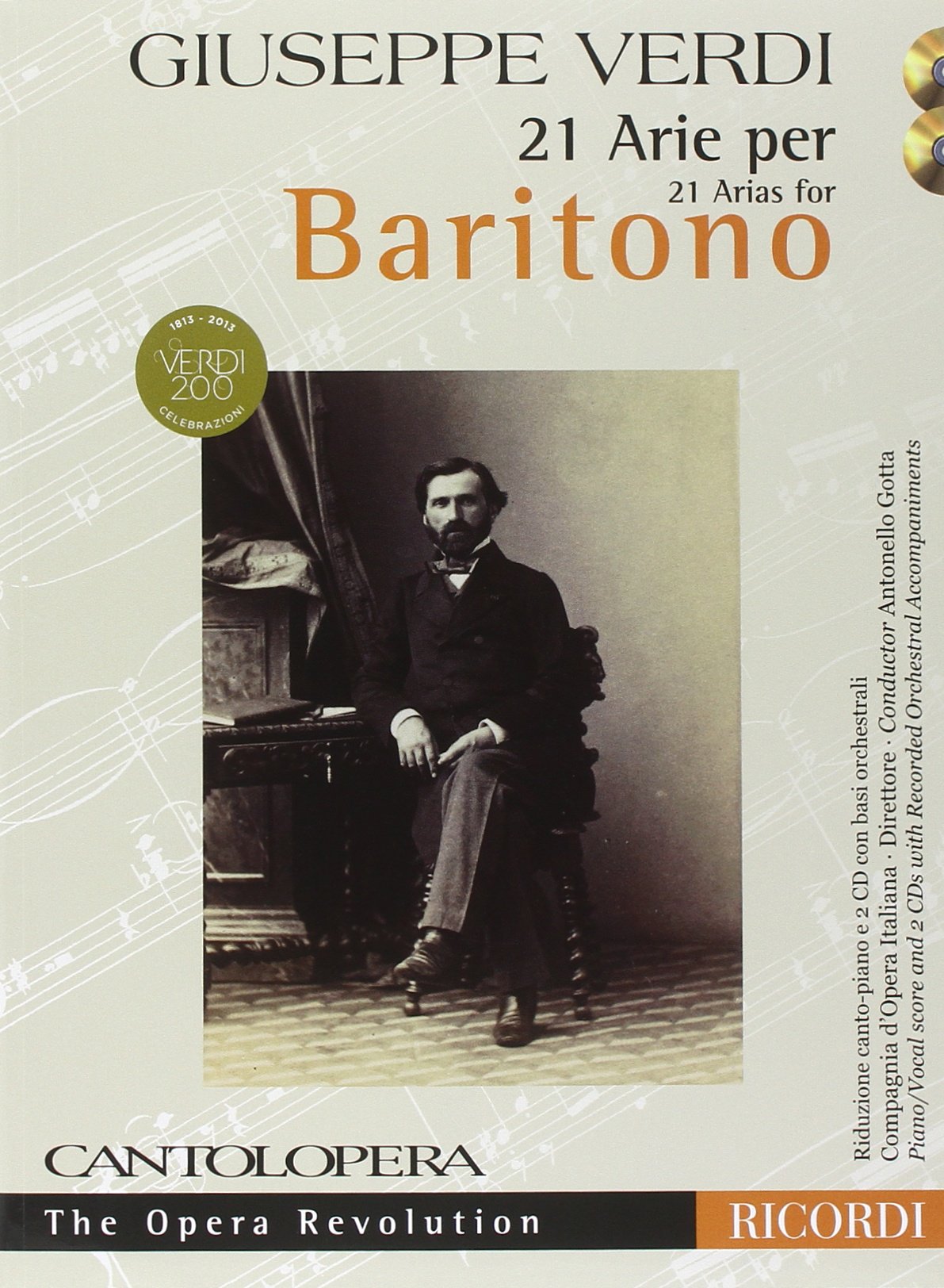 VERDI G. - CANTOLOPERA ARIA (25) BARITONO +CD