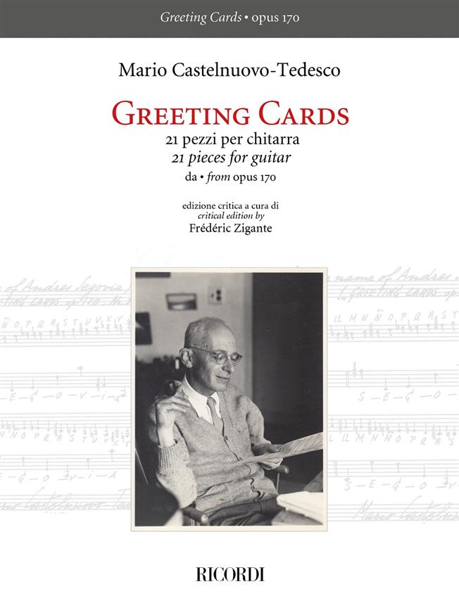 CASTELNUOVO TEDESCO M. - GREETING CARDS OP.170 - GUITARRA