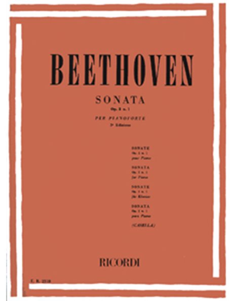 BEETHOVEN L.V. - SONATA Nº1 - OP.2 Nº1