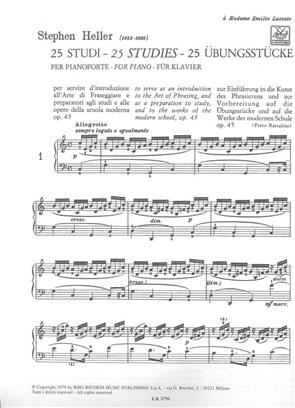 HELLER S. - ESTUDIOS MELODICOS (25) - OP.45 2
