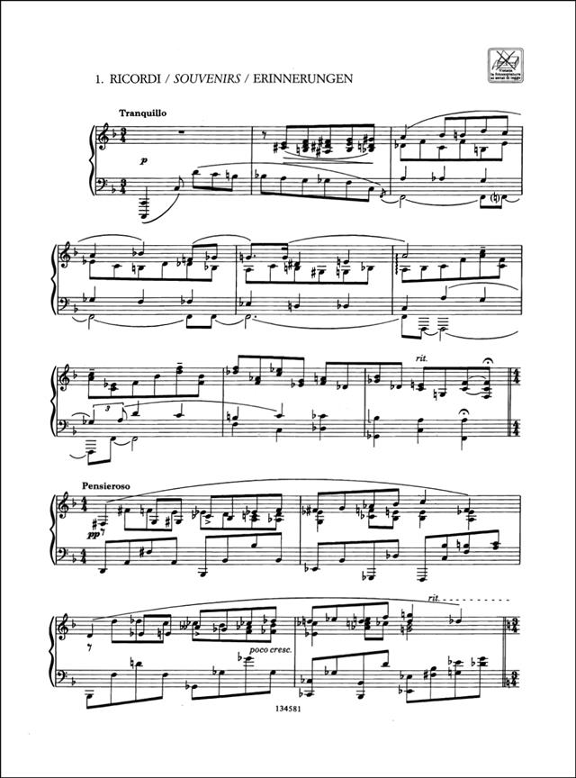 PROKOFIEFF S. - PIEZAS (4) - OP.4 2