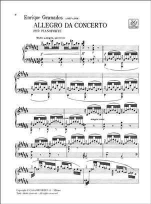 GRANADOS E. - ALLEGRO DE CONCIERTO - PIANO - 2