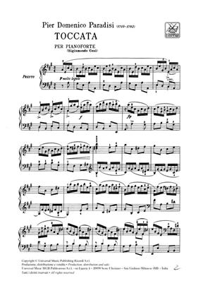 PARADISI P.D. - TOCATA DE LA SONATA Nº6 SOL M - 2