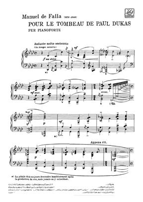 FALLA M. - HOMENAJE A DUKAS - 2