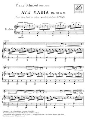 SCHUBERT F. - AVE MARIA - OP.52 Nº6 2