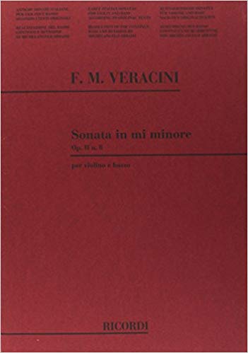 VERACINI F.M. - SONATA MI m ACADEMICA - OP.2 Nº8
