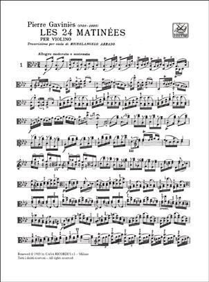 GAVINIES P. - ESTUDIOS MATINEES (24) VIOLA -