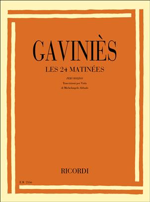 GAVINIES P. - ESTUDIOS MATINEES (24) VIOLA -
