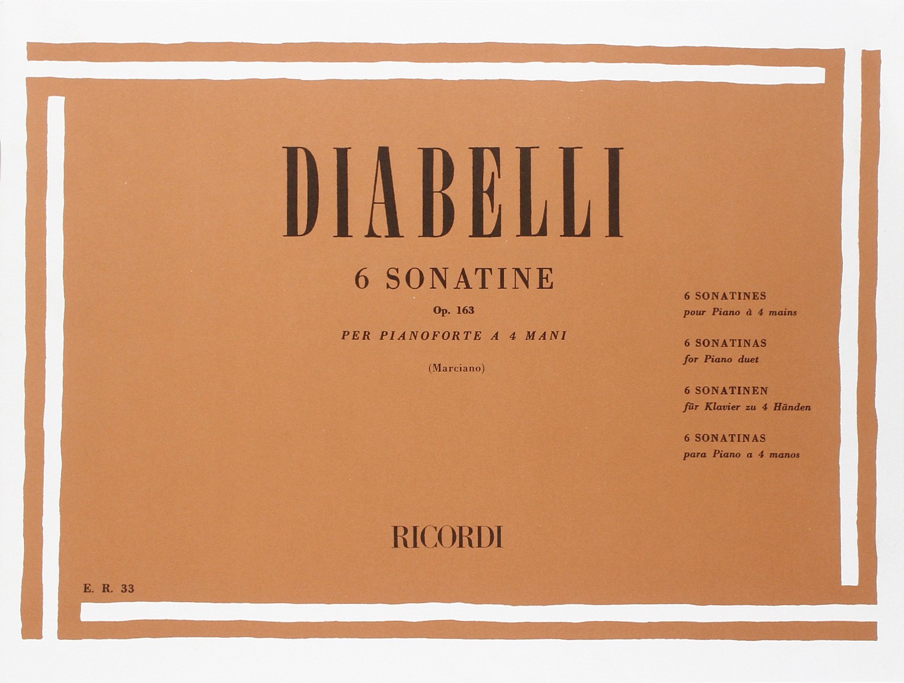 DIABELLI A. - SONATINAS (6) - OP.163 (P4MANOS)