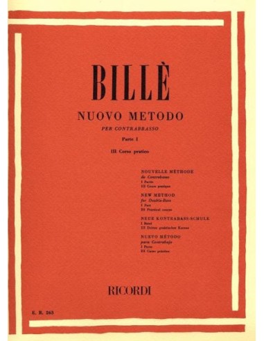 BILLE I. - NUEVO METODO PARA CONTRABAJO V.3 -