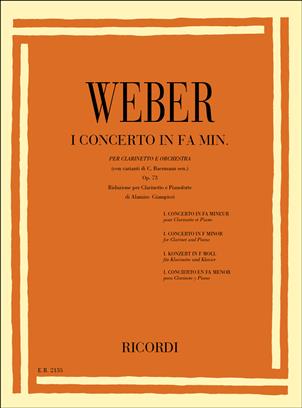 WEBER C.M. - CONCIERTO Nº1 FA m - OP.73 CLARINETE Y PIANO-