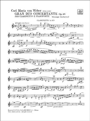 WEBER C.M. - GRAN DUO CONCERTANTE - OP.48 3