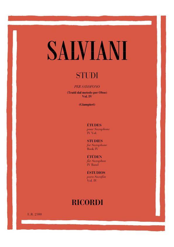 SALVIANI C. - ESTUDIOS V.4 - (SAXO)