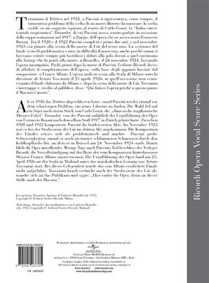 PUCCINI G. - TURANDOT -  CANTO Y PIANO 4