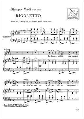 VERDI G. - DONNA E MOBILE DE RIGOLETTO  (TE/P ) 2