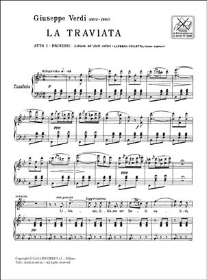 VERDI G. - LIBIAM NE-LIETI CALICI (TRAVIATA)       S/TEP - 2