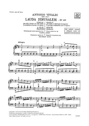 VIVALDI A. - LAUDA JERUSALEM - RV.609 2