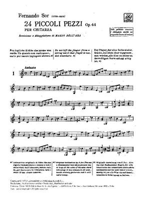 SOR F. - PEQUEÑAS PIEZAS (24) - OP.44 2