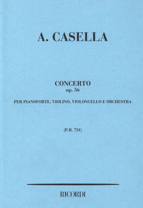 CASELLA A. - CONCIERTO - OP.56