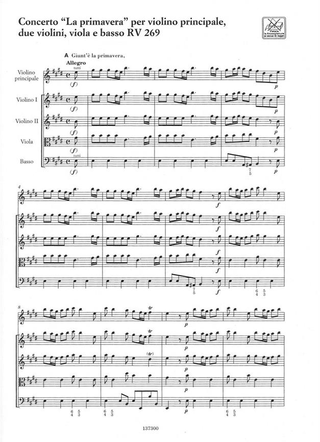 VIVALDI A. - CONCIERTOS LAS ESTACIONES - OP.8 3