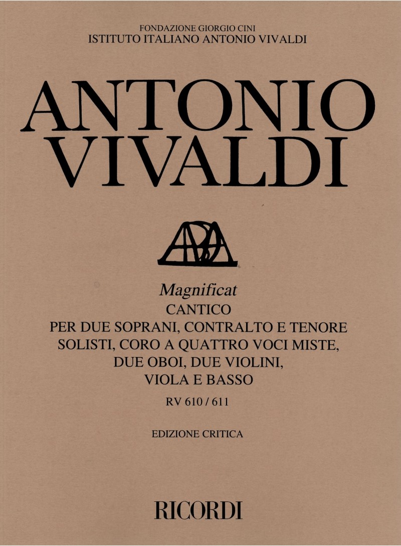 VIVALDI A. - MAGNIFICAT (EDCION CRITICA) - RV.610A/611
