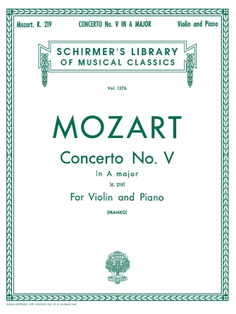 MOZART W.A. - CONCIERTO Nº5 LA M - KV.219