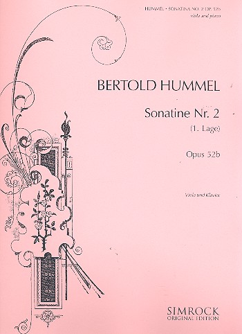HUMMEL B. - SONATINA Nº2 OP.52b (1974) - VIOLA Y PIANO