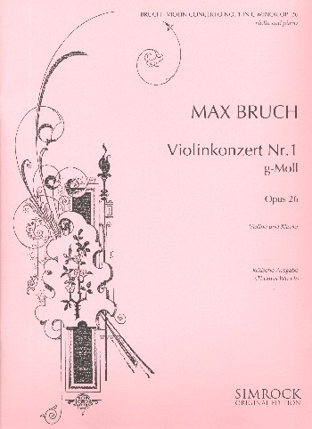 BRUCH M. - CONCIERTO Nº1 SOL m - OP.26 - VIOLIN Y PIANO
