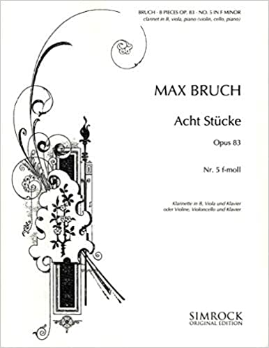BRUCH M. - PIEZA Nº5 FA m DE 8 PIEZAS CL(V)/VA(VC)P - OP.83
