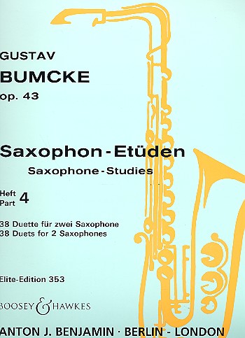 BUMCKE G. - ESTUDIOS OP43/4 (38 DUOS PARA SAXOFON)