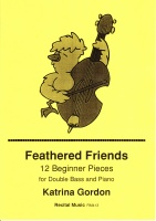 GORDON K. - FEATHERED FRIENDS (12 PIEZAS FACILES) CONTRABAJO Y PIANO