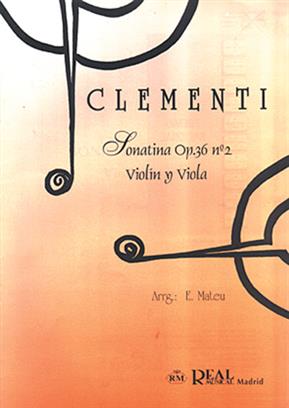 CLEMENTI M. - SONATINA OP.36 Nº 2 (VIOLIN Y VIOLA) - OP.36 Nº2
