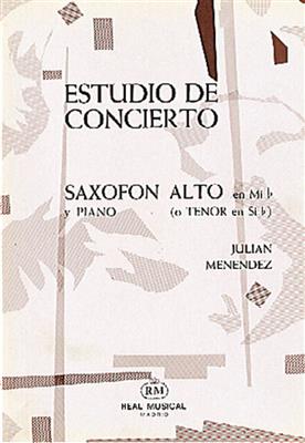 MENENDEZ J. - ESTUDIO DE CONCIERTO -SAX TENOR