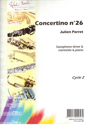 PORRET J. - CONCERTINO Nº26 SAXO TENOR