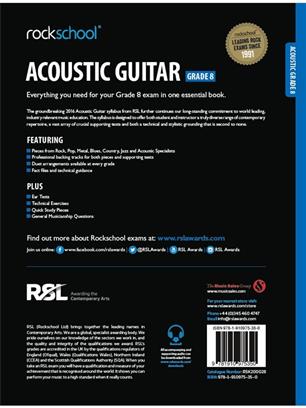 ROCKSCHOOL ACOUSTIC GUITAR GRADE 8 (hasta 2020) ( DESCARGABLE)