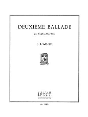 LEMAIRE F.- BALADA (2ª) DEUXIEME BALLADE