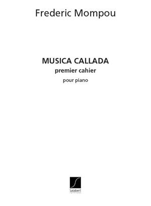 MOMPOU F. - MUSICA CALLADA V.1 -