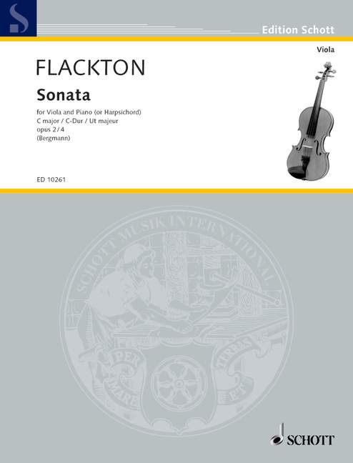 FLACKTON W. - SONATA DO M OP.2 / 4 VIOLA
