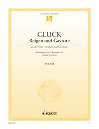 GLUCK C.W. - BALLET DE ORFEO Y GAVOTTA - PIANO